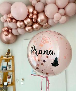 Personalisierter Bubble - Ballon in Ballon - ca. 60cm